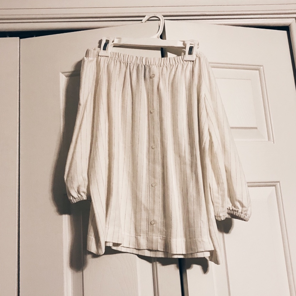 White off the shoulder top. - Picture 2 of 2